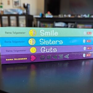Set of 4 Books by Raina Telgemeier